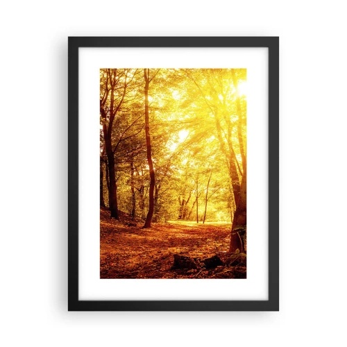 Plakat i sort ramme - Til den gyldne lysning - 30x40 cm