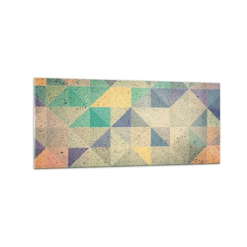 Billede på glas - Republikken trekanter - 120x50 cm