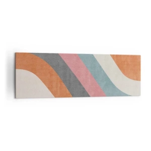 Lærredstryk - Billede på lærred - Diagonal komposition - bevægelse - 160x50 cm