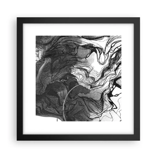 Plakat i sort ramme - Forviklet i drømme - 30x30 cm
