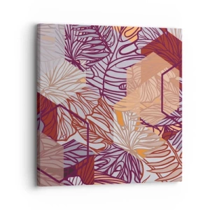 Lærredstryk - Billede på lærred - Umuligt forhold mellem geometri og natur - 30x30 cm