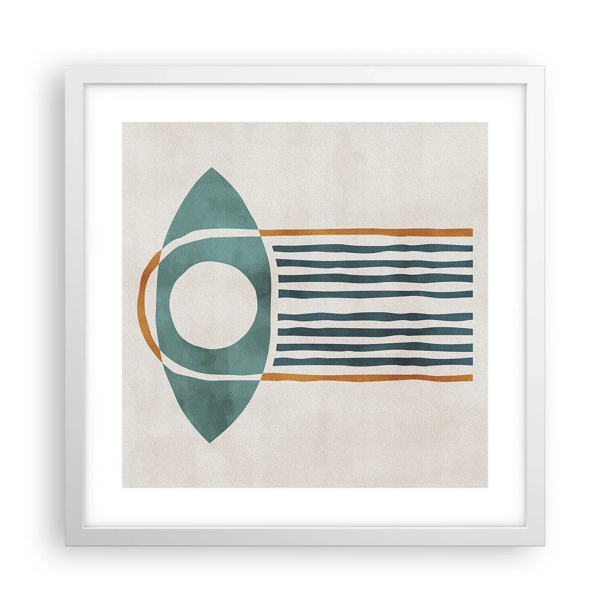 Plakat i hvid ramme - Tegn og ritualer - 40x40 cm