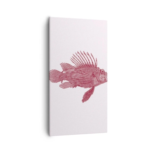 Lærredstryk - Billede på lærred - En beboer i eksotiske farvande - 55x100 cm