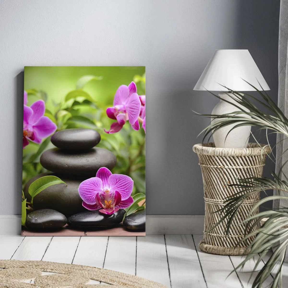 Lærredstryk - Billede på lærred - Pyramide af ro og fred - 55x100 cm