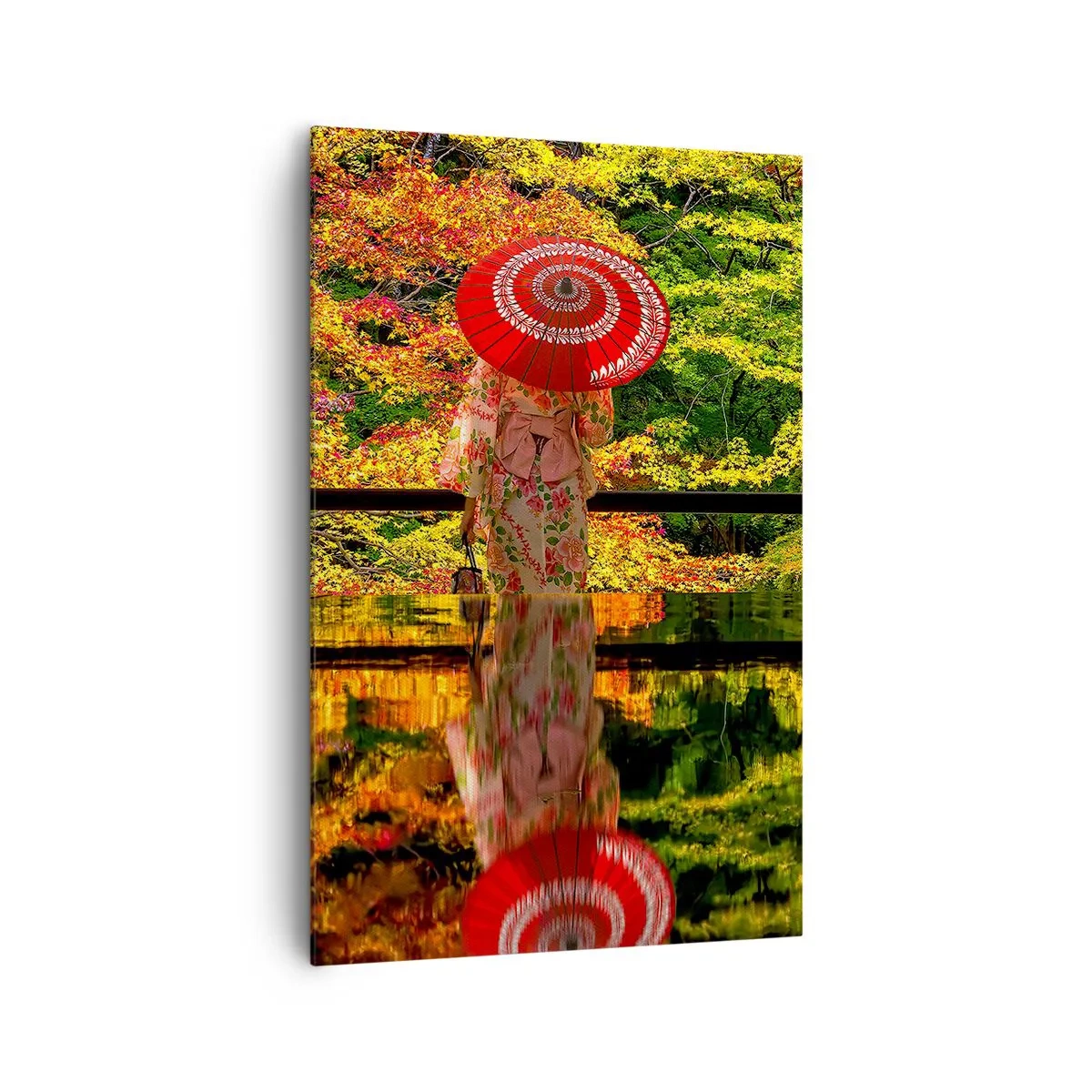 Lærredstryk - Billede på lærred - I naturens tempel - 80x120 cm