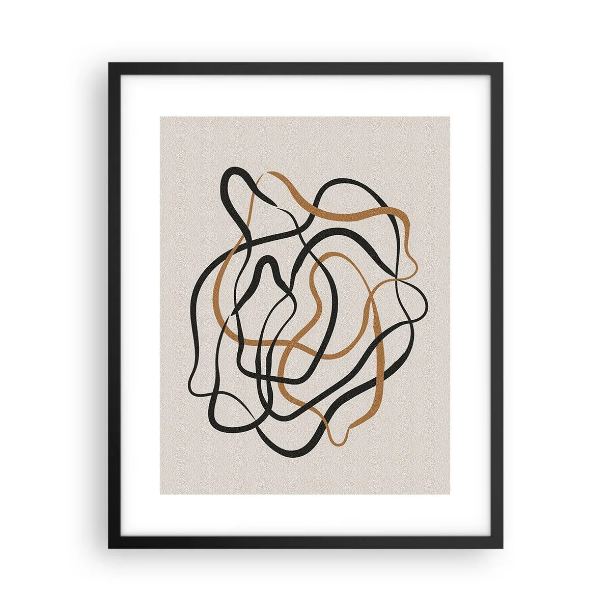 Plakat i sort ramme - Alt er gået galt - 40x50 cm