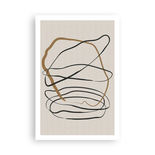 Plakat - Komposition - dans i besiddelse - 61x91 cm