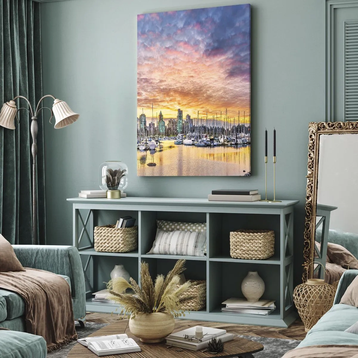 Lærredstryk - Billede på lærred - By med tusind sømænd - 50x70 cm
