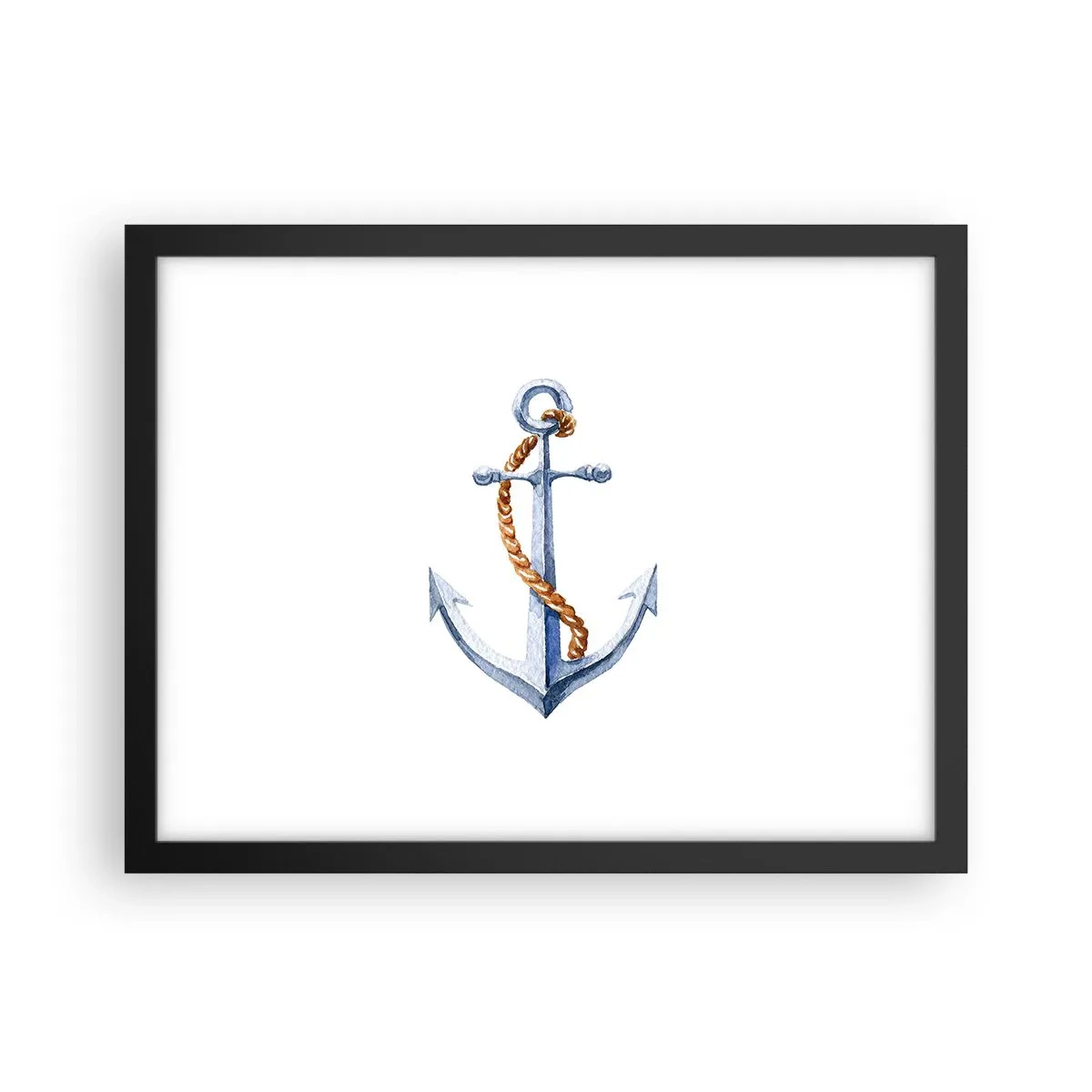 Plakat i sort ramme - Ahoj eventyr! - 40x30 cm