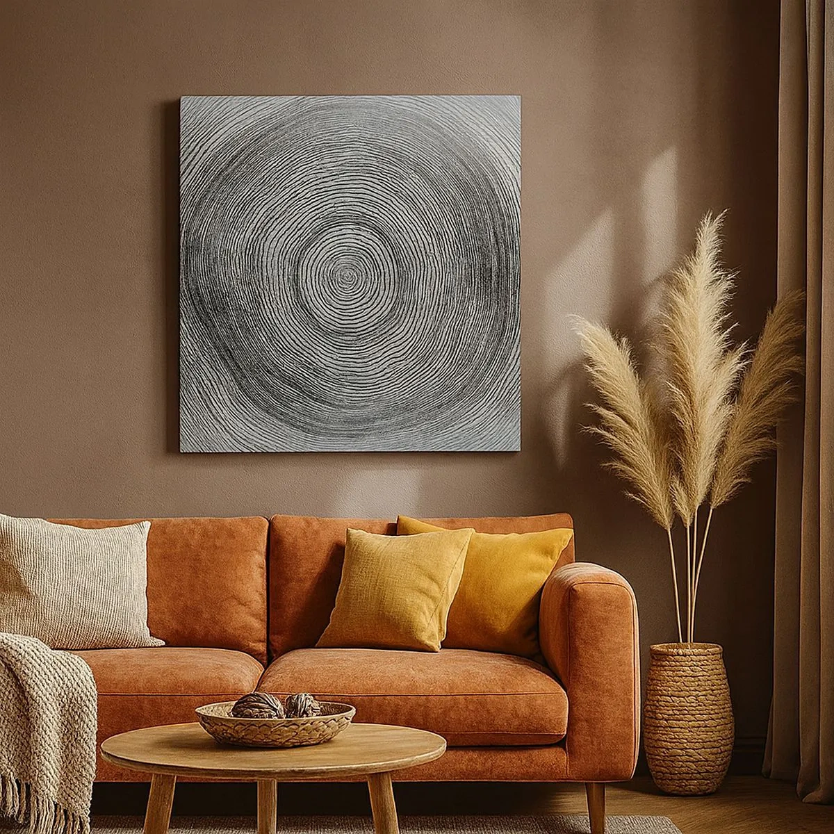 Lærredstryk - Billede på lærred - Et tegn på tiden - 30x30 cm