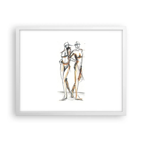 Plakat i hvid ramme - En undersøgelse af charme - 50x40 cm