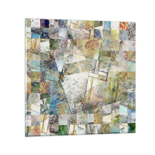 Billede på glas - Geometrisk ommøblering - 30x30 cm