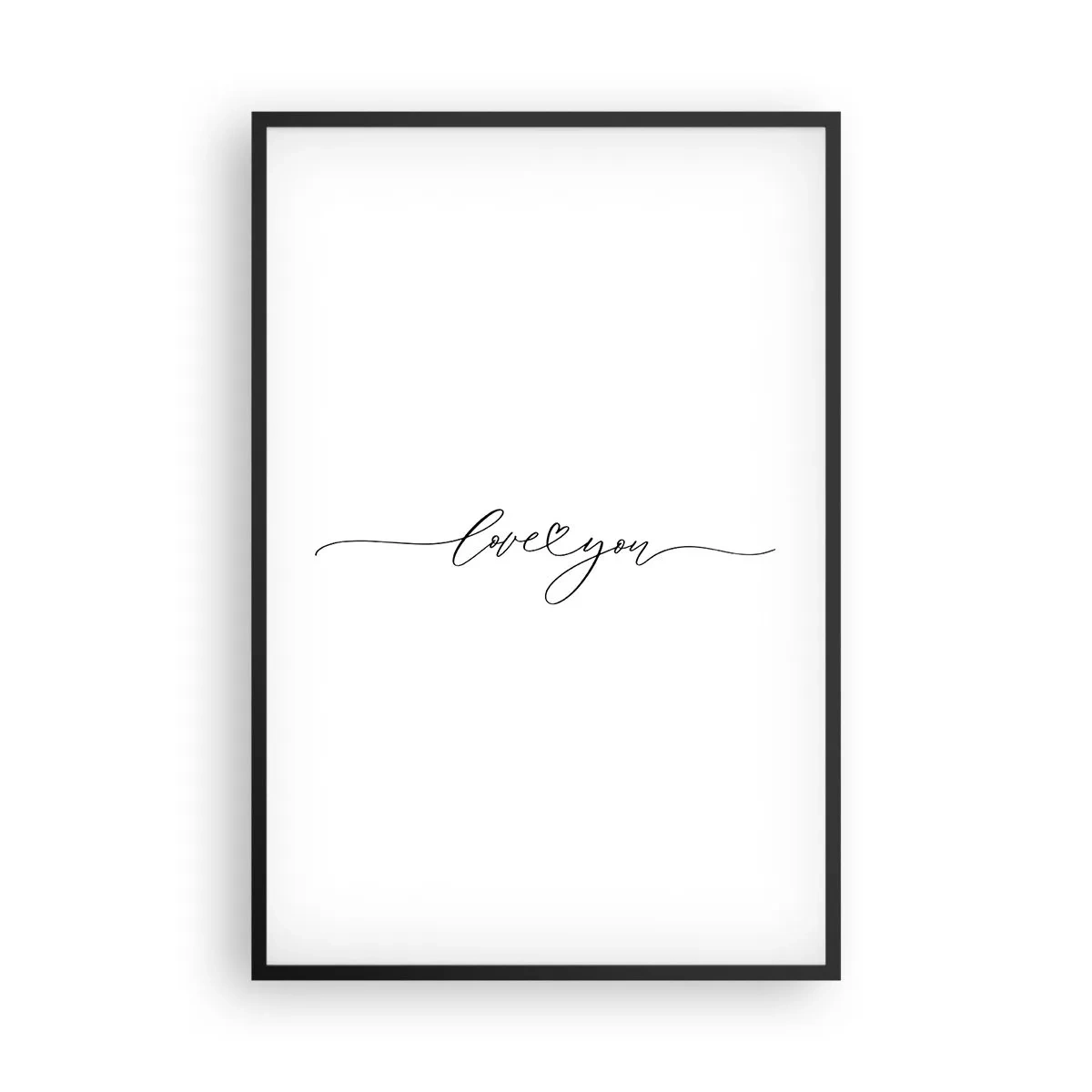 Plakat i sort ramme - Sort og hvid - 61x91 cm