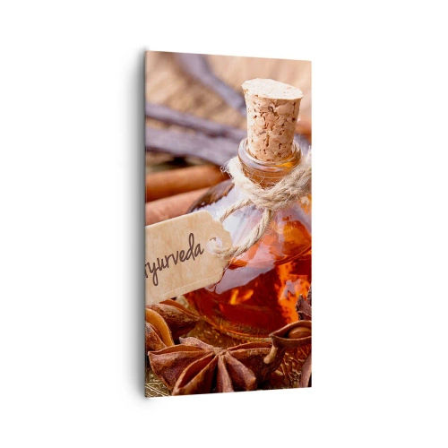 Lærredstryk - Billede på lærred - På vej mod enhed af krop og ånd - 65x120 cm