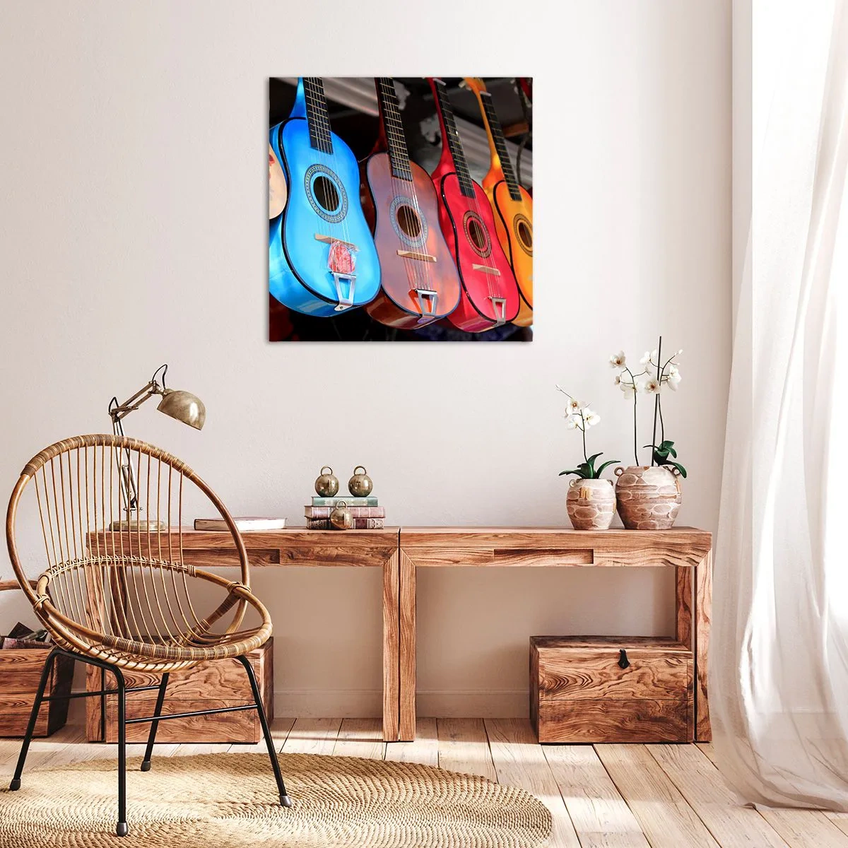 Lærredstryk - Billede på lærred - Latino vibes - 40x40 cm