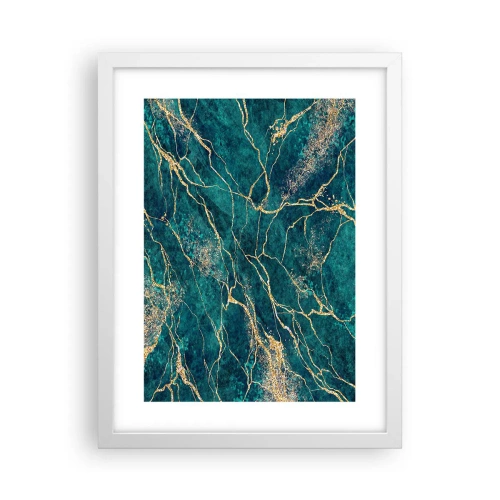 Plakat i hvid ramme - Guldåre - 30x40 cm