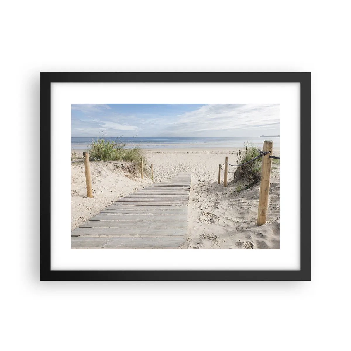 Plakat i sort ramme - Ud over horisonten - 40x30 cm