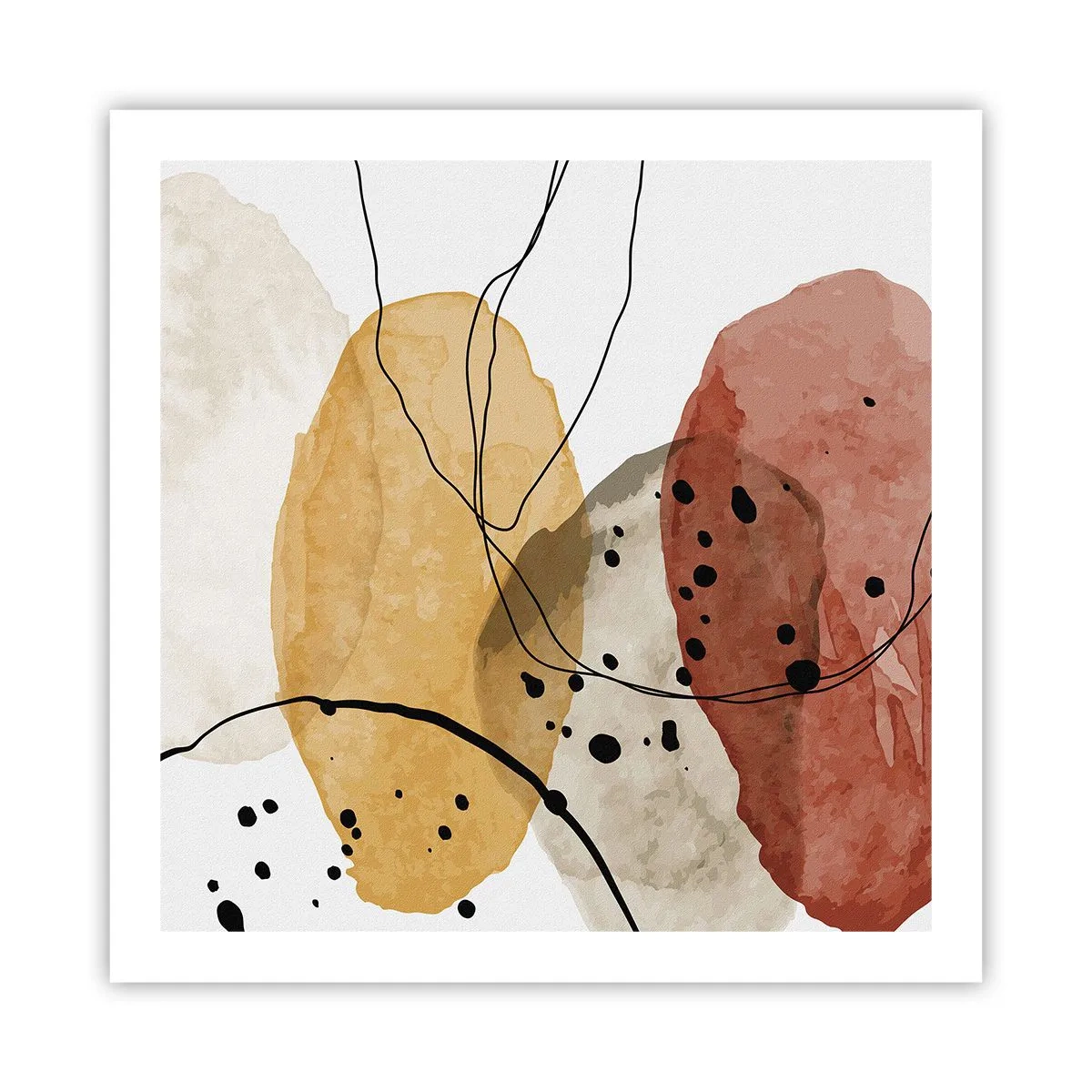 Plakat - Som lys, klar luft - 60x60 cm