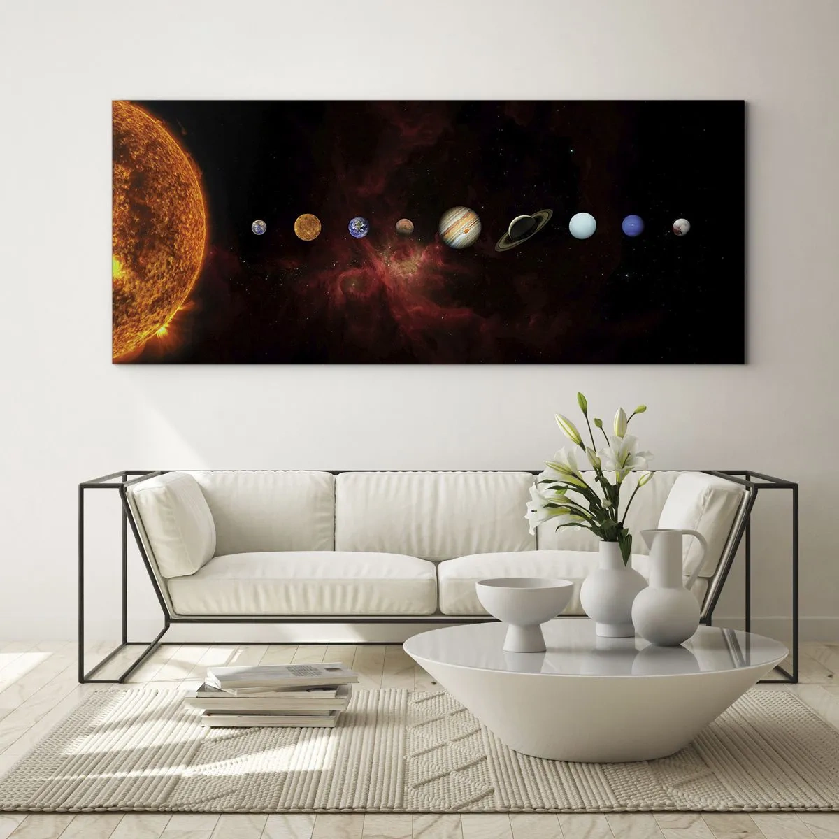 Billede på glas - Vores nabolag - 160x50 cm