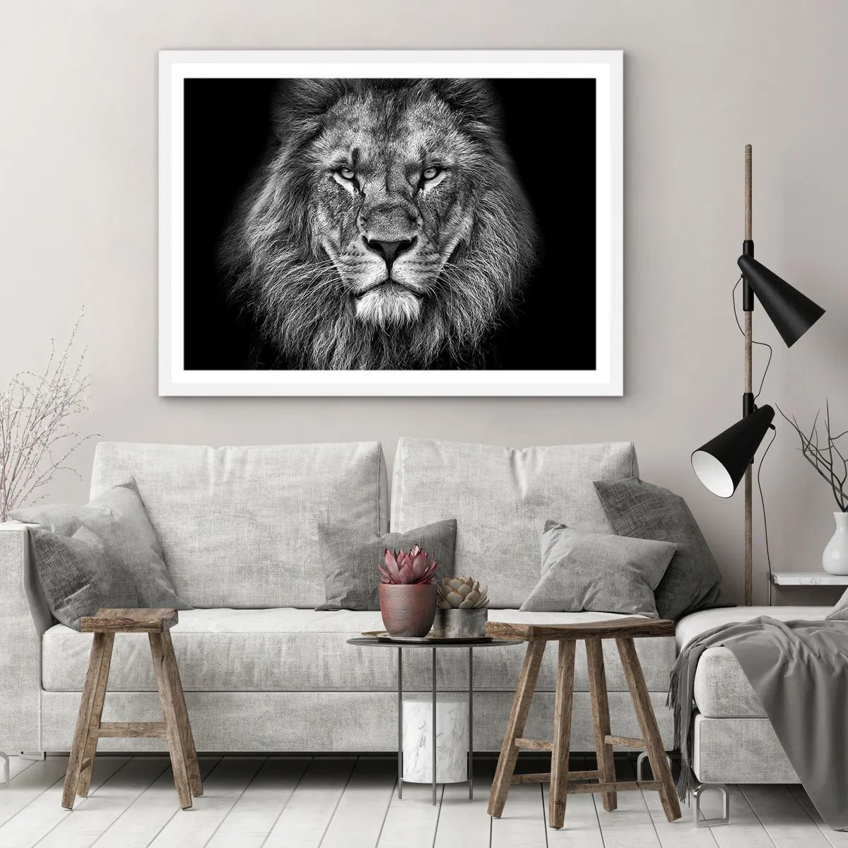 Plakat i hvid ramme - I kroningsklædning - 91x61 cm