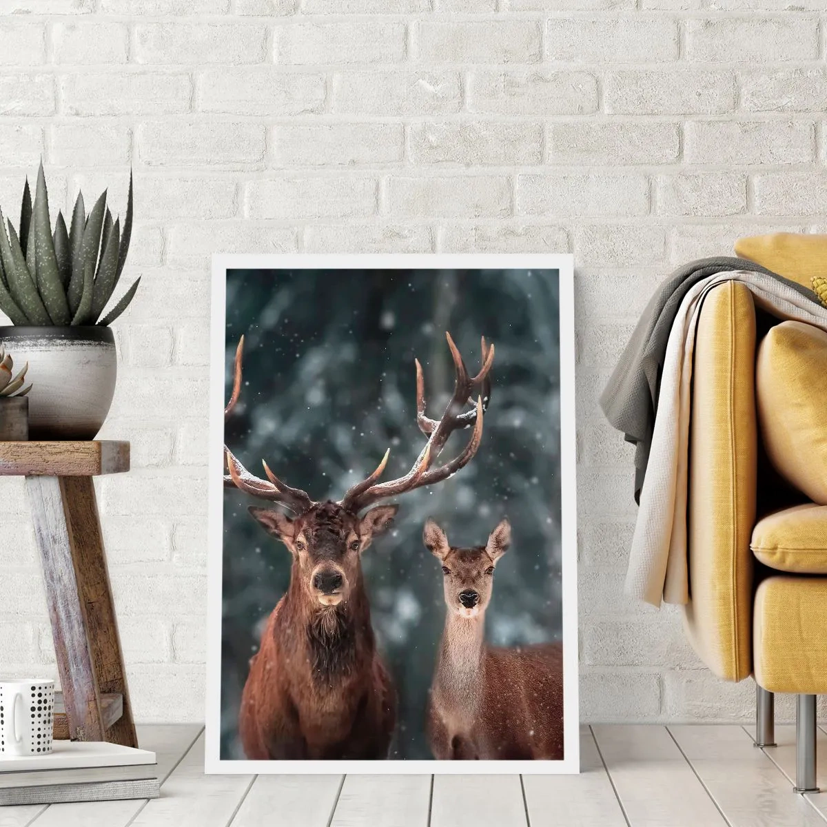 Plakat - Skovens herre og hans kone - 70x100 cm