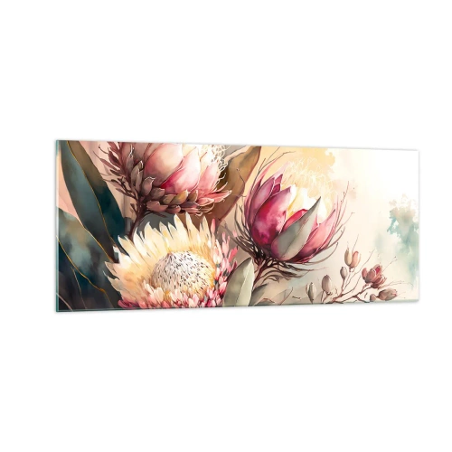 Billede på glas - I profil og en face - 100x40 cm