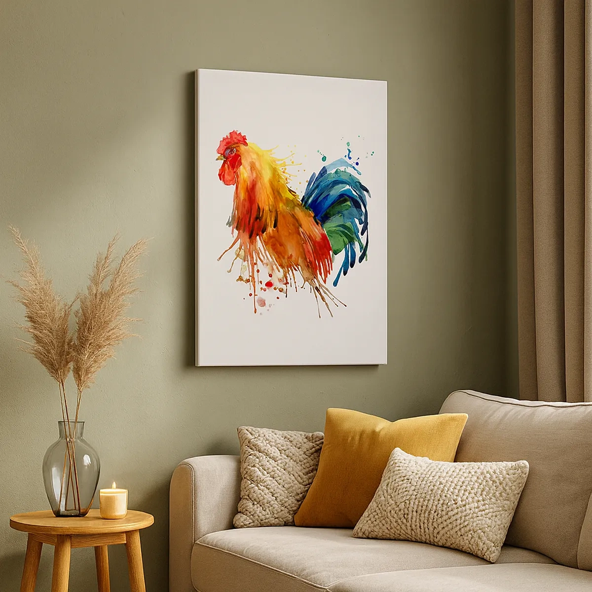 Lærredstryk - Billede på lærred - Kongelig kappe, kongelig stolthed - 50x70 cm