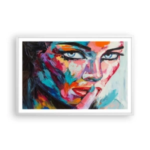 Plakat i hvid ramme - Vores første hemmelighed - 91x61 cm