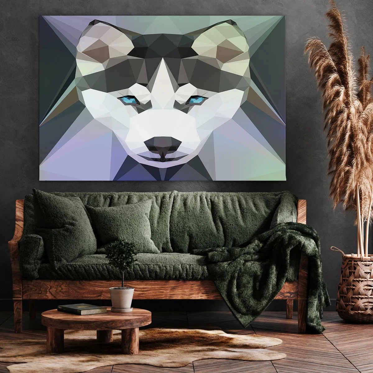 Lærredstryk - Billede på lærred - Et minde om sneen i nord - 120x80 cm