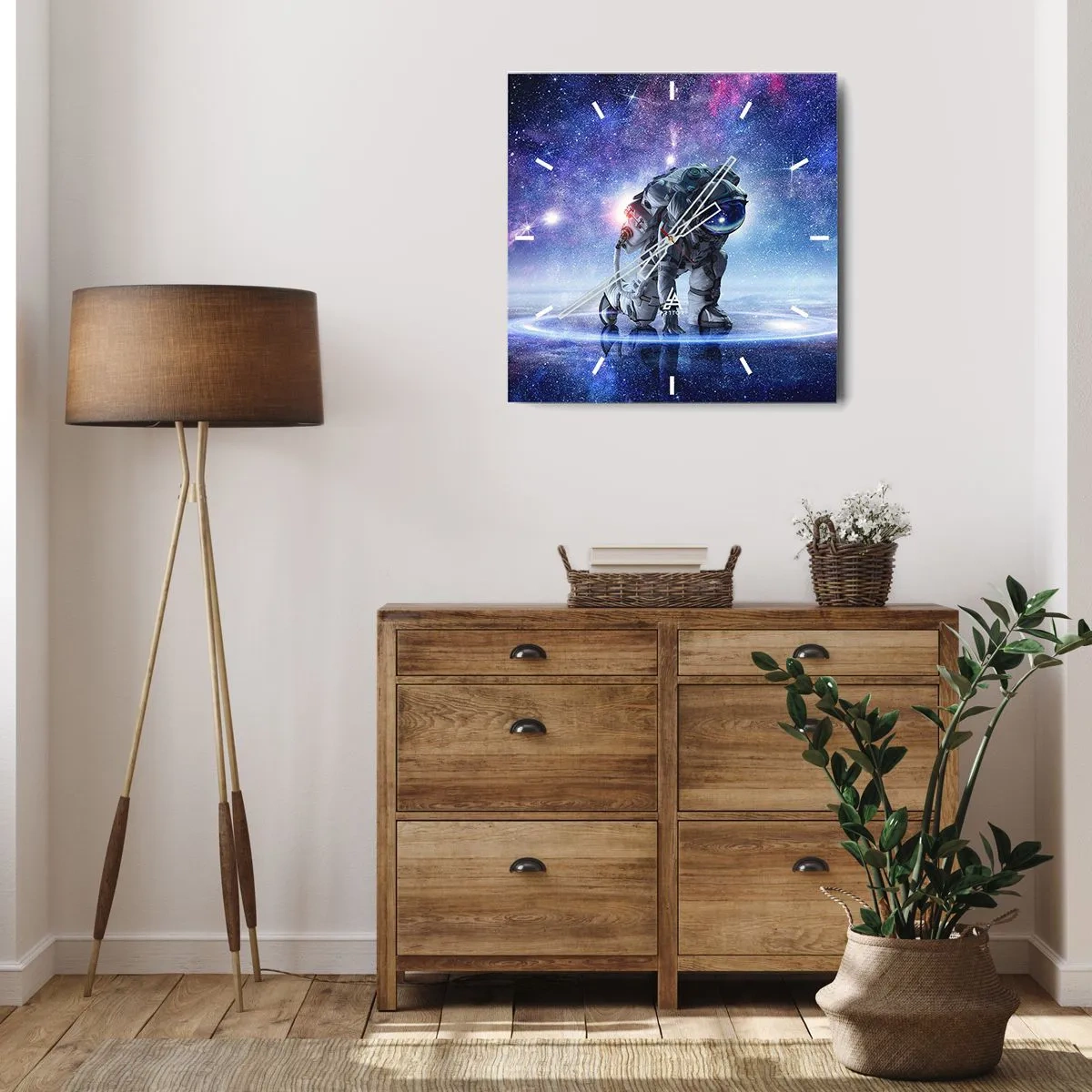 Vægur, Uret - Den stjerneklare himmel over mig - 30x30 cm