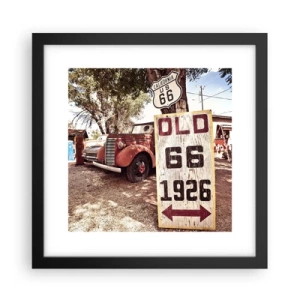 Plakat i sort ramme - En legende om det amerikanske landskab - 30x30 cm