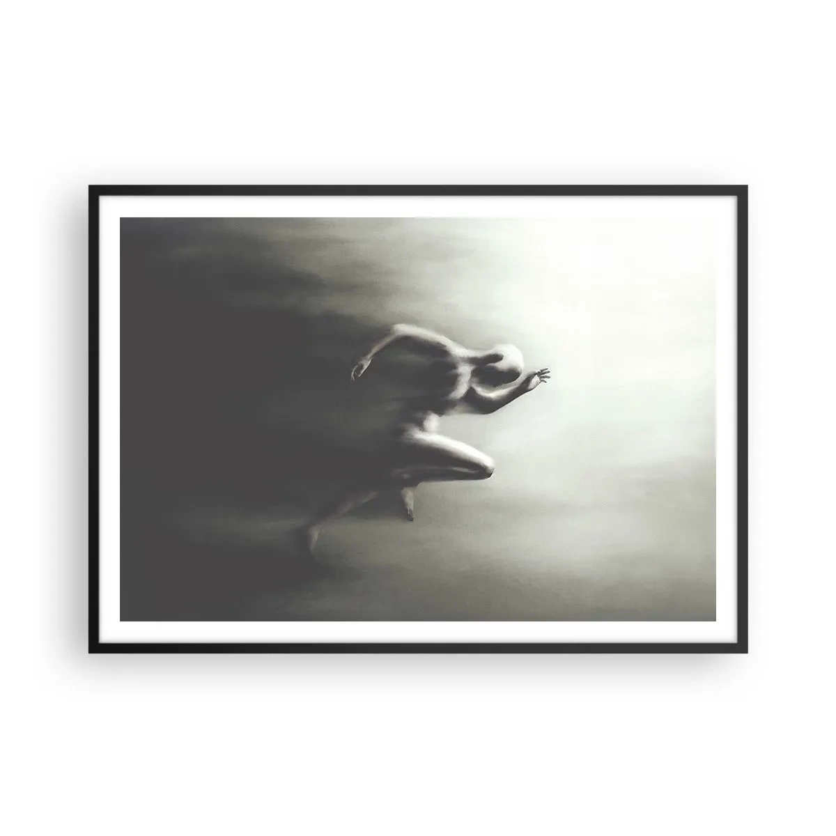 Plakat i sort ramme - Ustoppelig - 100x70 cm