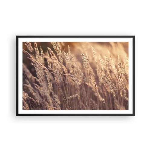 Plakat i sort ramme - Klar til at byde efteråret velkommen - 91x61 cm