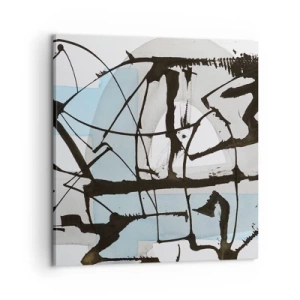 Lærredstryk - Billede på lærred - Ikke desto mindre blå - 60x60 cm