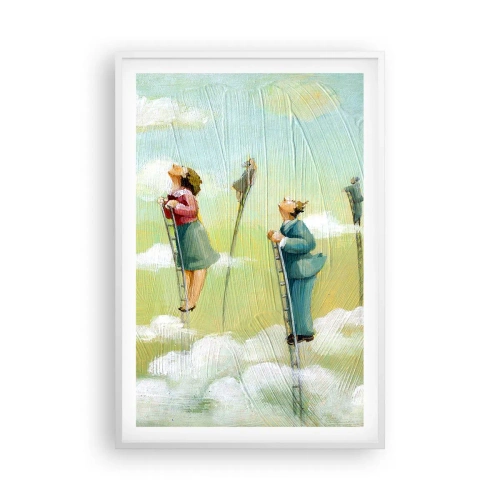 Plakat i hvid ramme - Bag din drøm - 61x91 cm