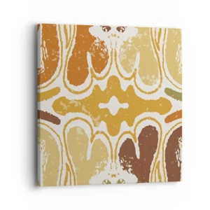 Lærredstryk - Billede på lærred - Sentimental abstraktion - 40x40 cm