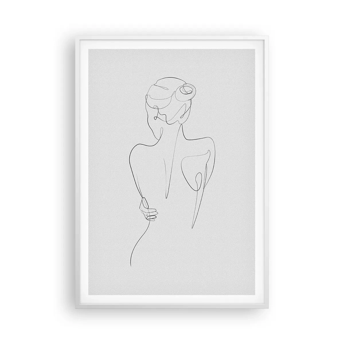 Plakat i hvid ramme - Kroppens musik - 70x100 cm