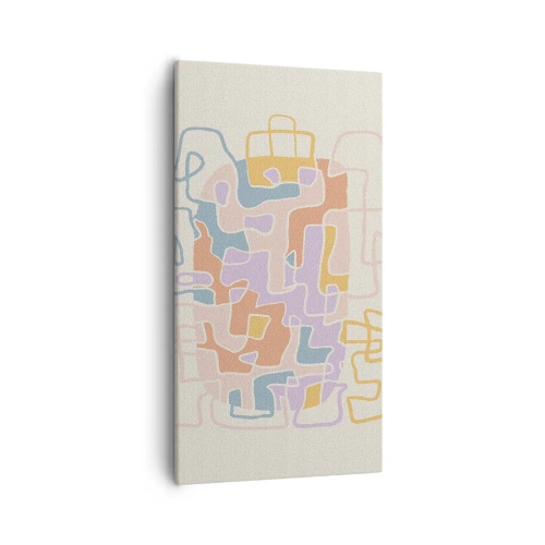 Lærredstryk - Billede på lærred - Labyrint - et glædeligt eventyr - 55x100 cm