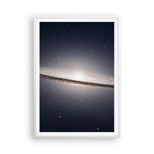 Plakat i hvid ramme - Der var engang i en galakse langt, langt borte.... - 70x100 cm