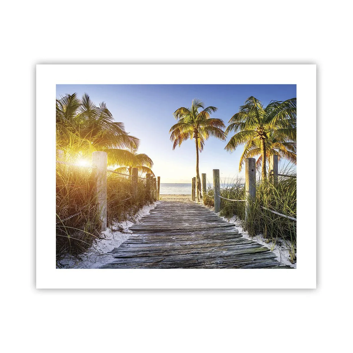 Plakat - Direkte til paradis - 50x40 cm
