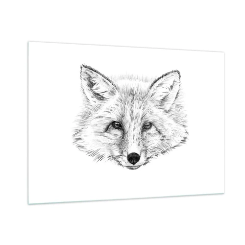 Billede på glas - Kan disse øjne lyve? - 100x70 cm