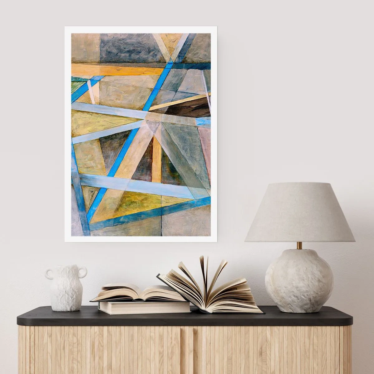 Plakat - Lige eller skråt? - 70x100 cm