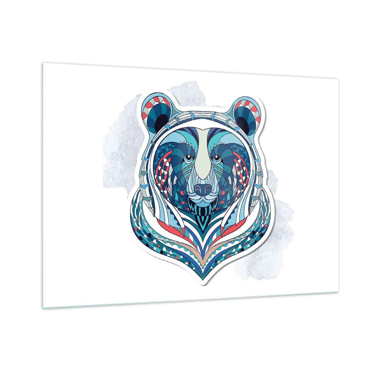 Billede på glas - Eviva Grønland! - 100x70 cm