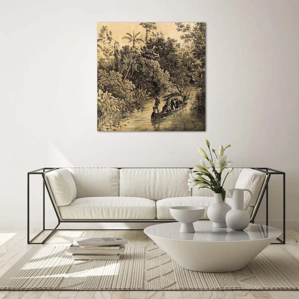 Billede på glas - Rejsen til kilden - 40x40 cm