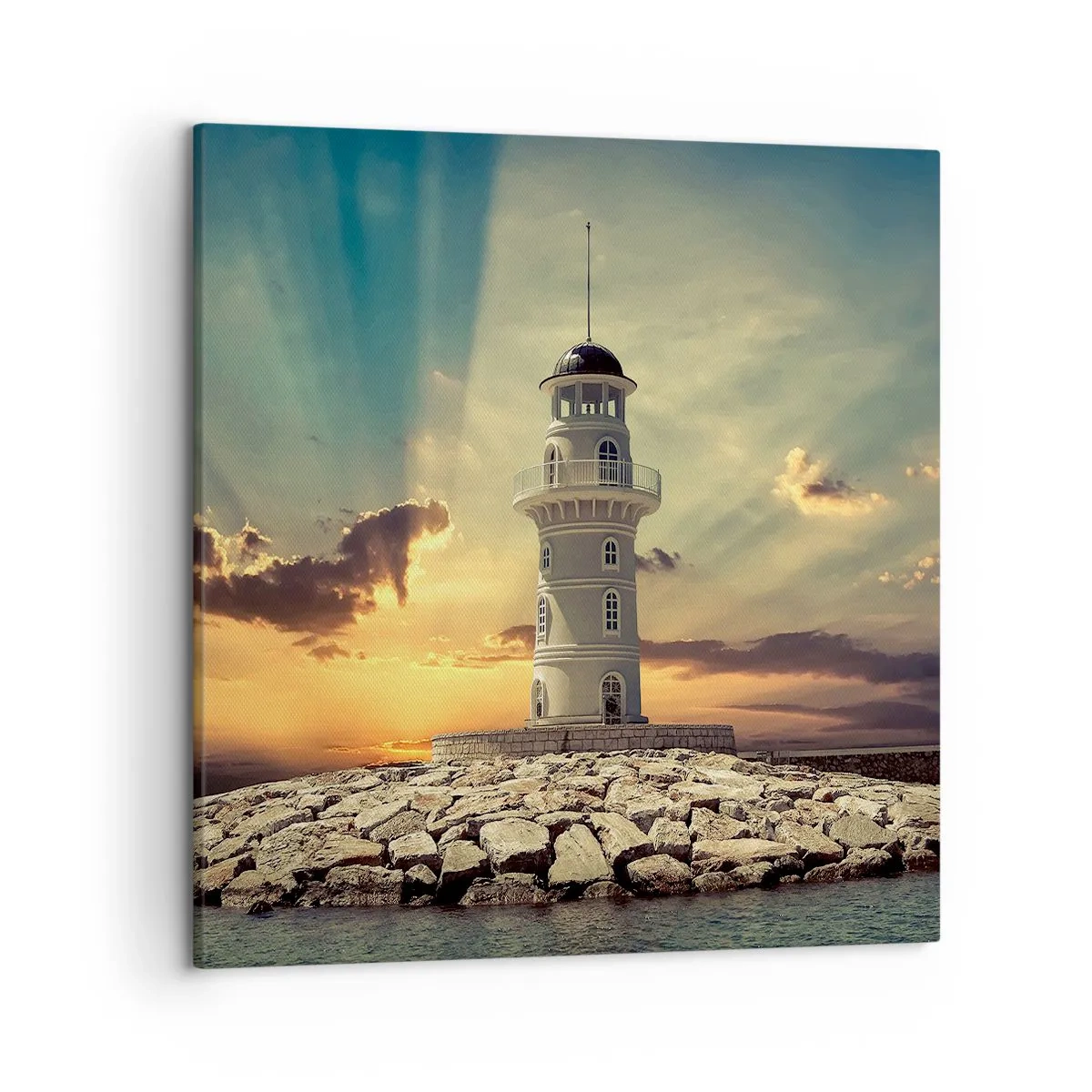 Lærredstryk - Billede på lærred - Lys - Godhed - Skønhed - 50x50 cm