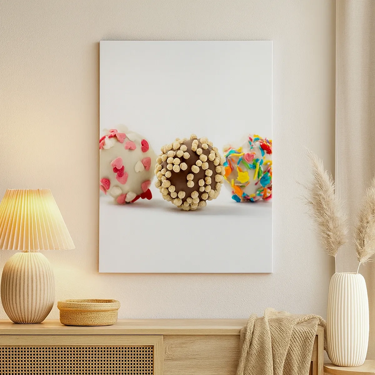 Lærredstryk - Billede på lærred - Livet kan være sødt - 50x70 cm