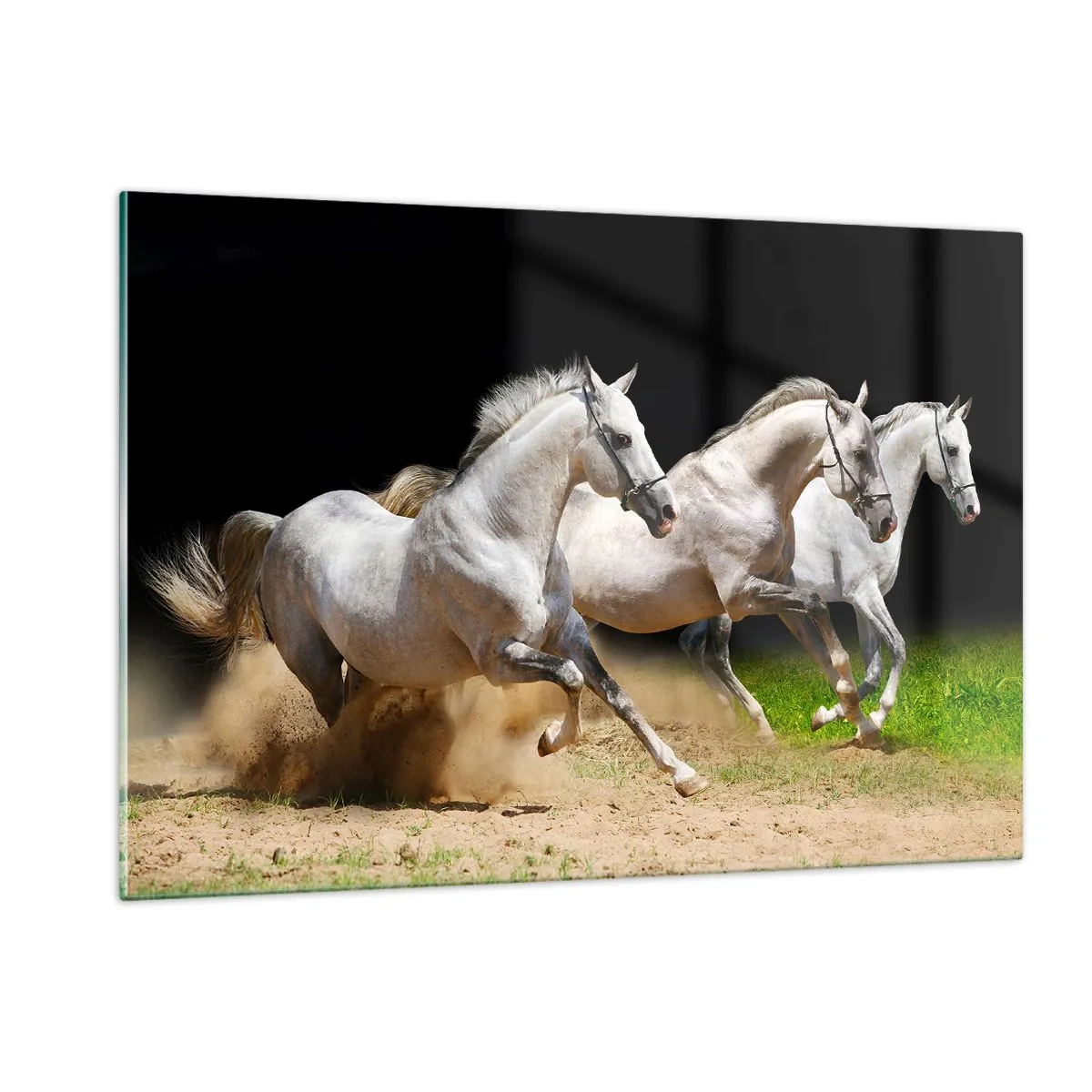 Billede på glas - Tre Nåder - 120x80 cm