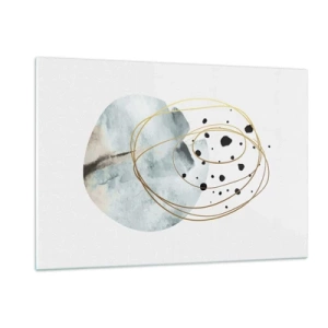 Billede på glas - I rummets favntag - 120x80 cm