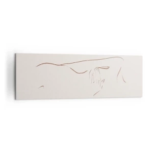 Lærredstryk - Billede på lærred - Begærets form - 160x50 cm