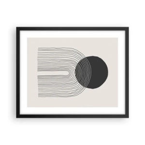 Plakat i sort ramme - Rystende og selvsikker - 50x40 cm